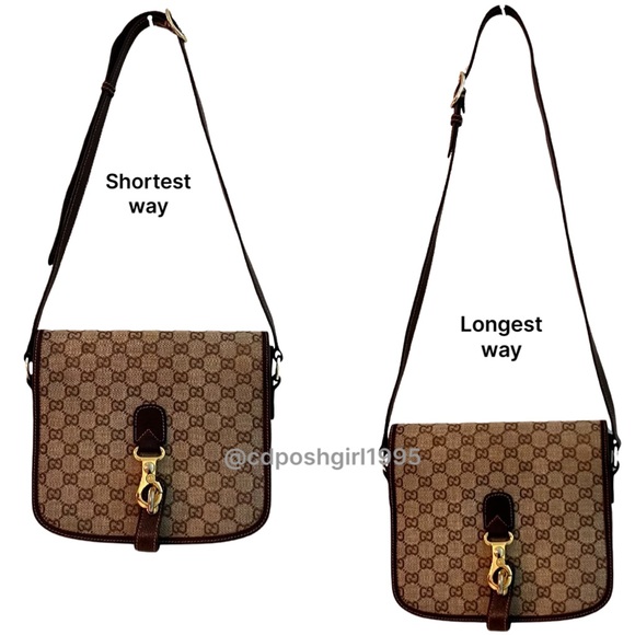 Vintage 1970s Gucci Ophidia Canvas monogram leather Flap accordion shoulder bag - Picture 15 of 16